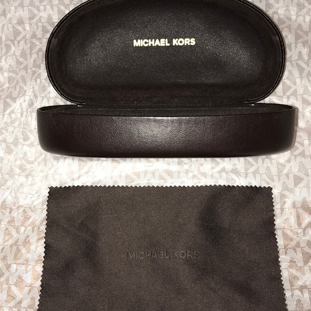 Michael Kors Brown Sunglasses Case+Cleaning Cloth